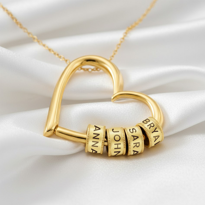 PARA LA MEJOR MAMÁ - COLLAR DE CORAZÓN PERSONALIZADO