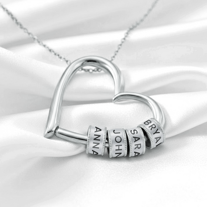 PARA LA MEJOR MAMÁ - COLLAR DE CORAZÓN PERSONALIZADO